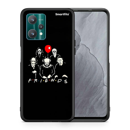 Θήκη Realme 9 Pro Halloween Friends από τη Smartfits με σχέδιο στο πίσω μέρος και μαύρο περίβλημα | Realme 9 Pro Halloween Friends case with colorful back and black bezels