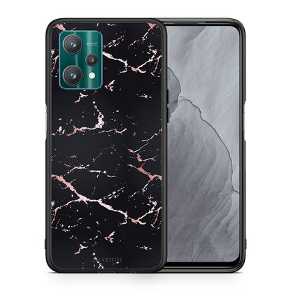 Marble Black Rosegold - Realme 9 Pro θήκη
