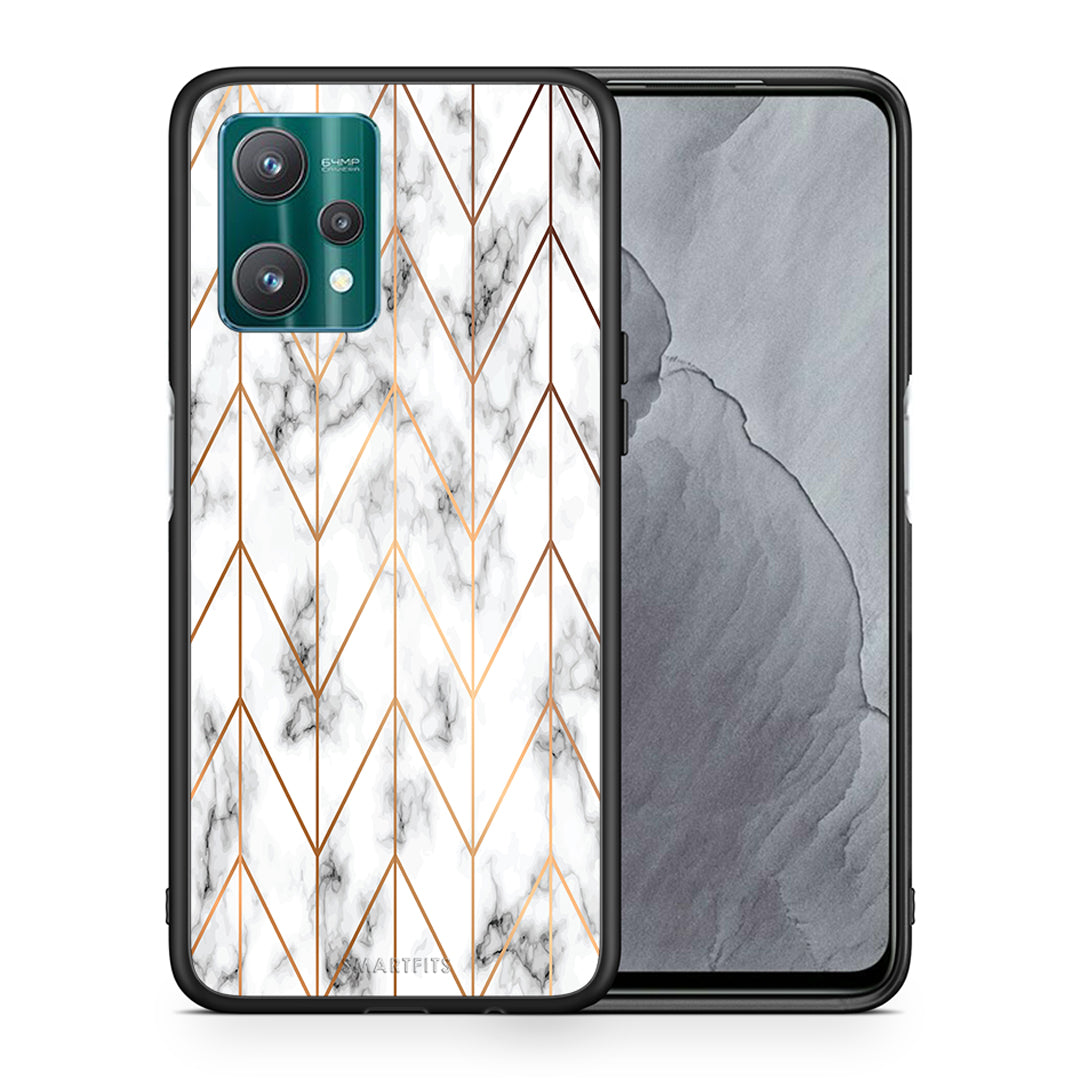 Marble Gold Geometric - Realme 9 Pro θήκη