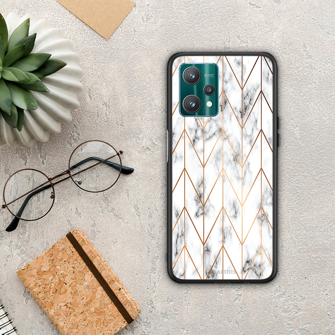 Marble Gold Geometric - Realme 9 Pro θήκη