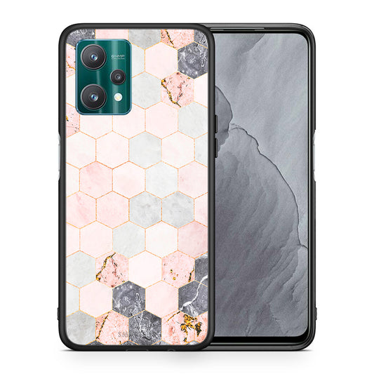 Marble Hexagon Pink - Realme 9 Pro θήκη