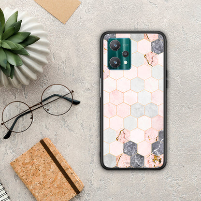 Marble Hexagon Pink - Realme 9 Pro θήκη