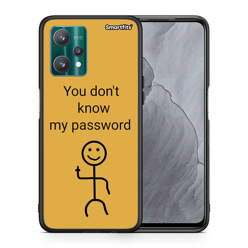 Θήκη Realme 9 Pro My Password από τη Smartfits με σχέδιο στο πίσω μέρος και μαύρο περίβλημα | Realme 9 Pro My Password case with colorful back and black bezels