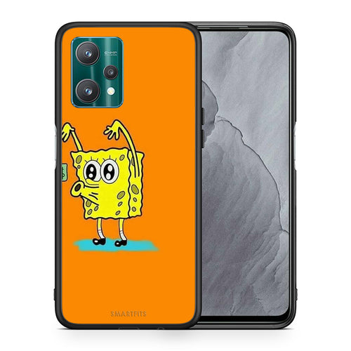 Θήκη Αγίου Βαλεντίνου Realme 9 Pro No Money 2 από τη Smartfits με σχέδιο στο πίσω μέρος και μαύρο περίβλημα | Realme 9 Pro No Money 2 case with colorful back and black bezels