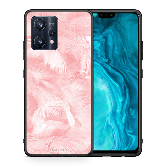 Boho Pink Feather - Realme 9 / 9 Pro+ 5G θήκη