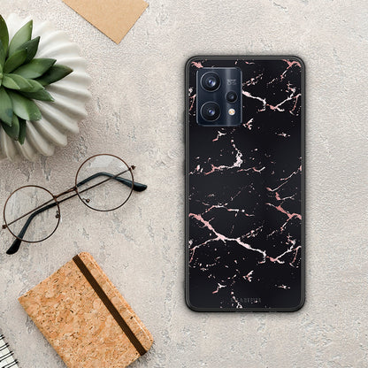 Marble Black Rosegold - Realme 9 / 9 Pro+ 5G θήκη