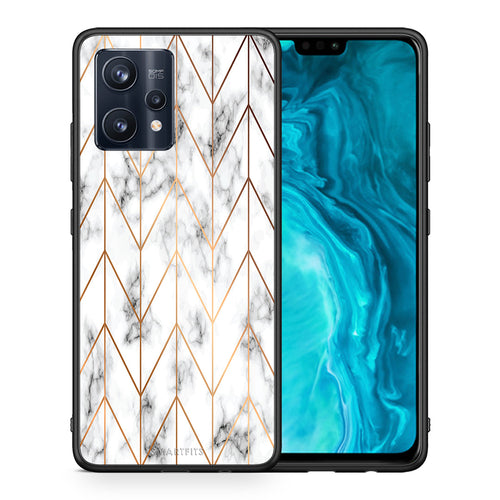 Marble Gold Geometric - Realme 9 / 9 Pro+ 5G θήκη