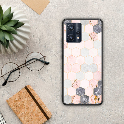 Marble Hexagon Pink - Realme 9 / 9 Pro+ 5G θήκη