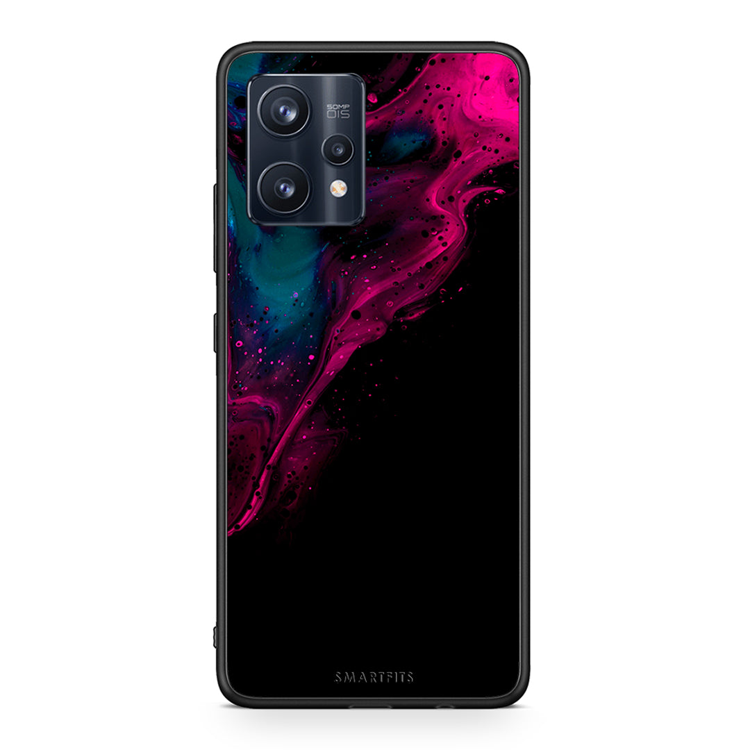 Watercolor Pink Black - Realme 9 / 9 Pro+ 5G θήκη