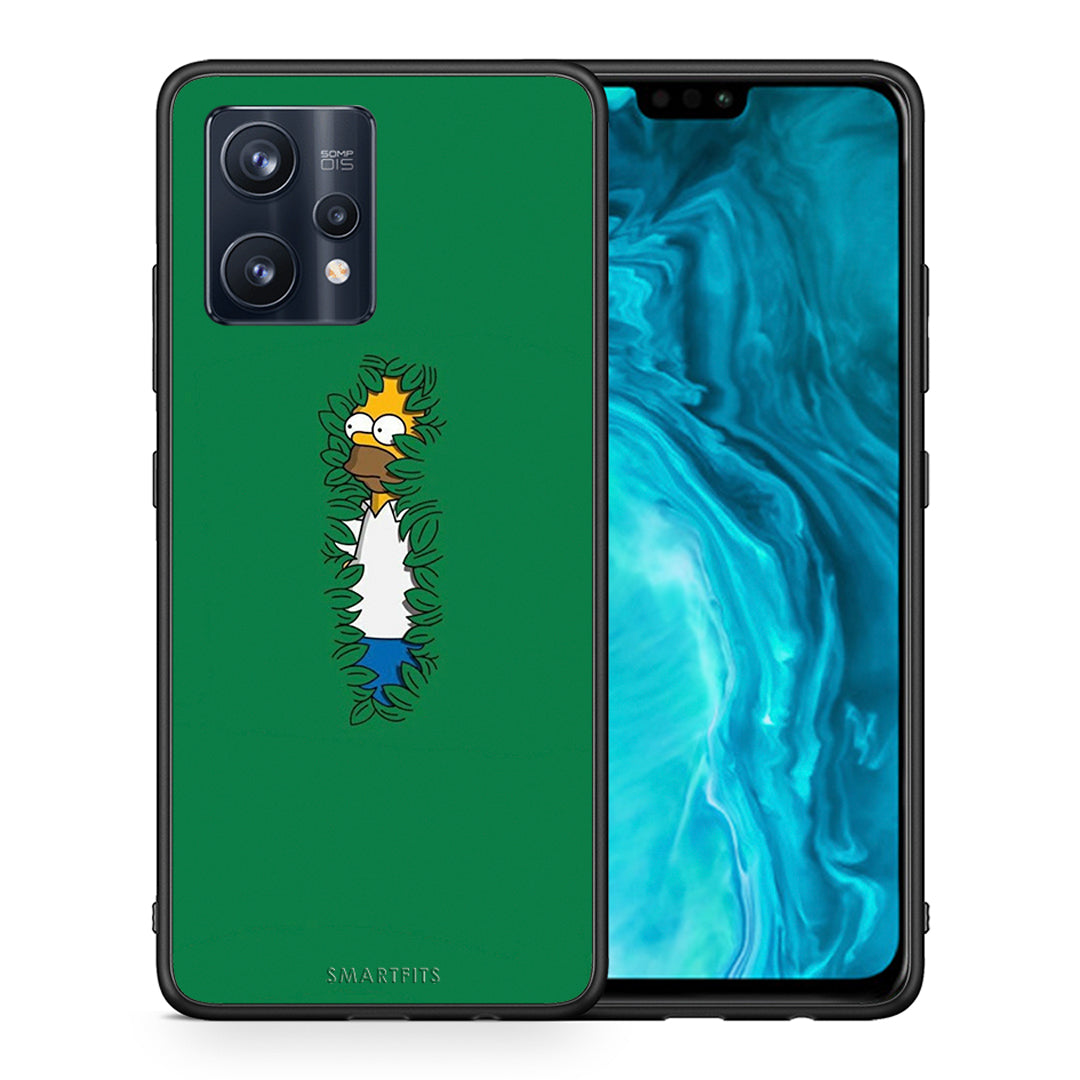 Θήκη Αγίου Βαλεντίνου Realme 9 Pro Bush Man από τη Smartfits με σχέδιο στο πίσω μέρος και μαύρο περίβλημα | Realme 9 Pro Bush Man case with colorful back and black bezels