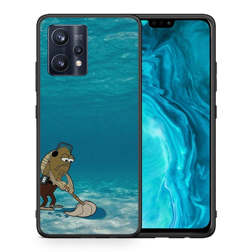 Θήκη Realme 9 Pro Clean The Ocean από τη Smartfits με σχέδιο στο πίσω μέρος και μαύρο περίβλημα | Realme 9 Pro Clean The Ocean case with colorful back and black bezels