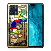 Thumbnail for Θήκη Realme 9 Pro Duck Money από τη Smartfits με σχέδιο στο πίσω μέρος και μαύρο περίβλημα | Realme 9 Pro Duck Money case with colorful back and black bezels