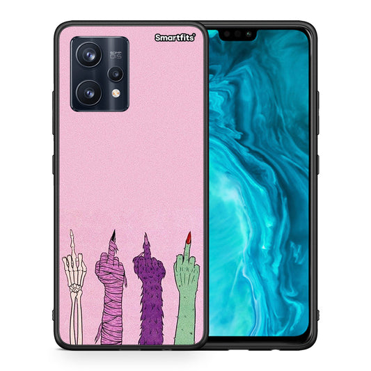Θήκη Realme 9 Pro Halloween Be A Lady από τη Smartfits με σχέδιο στο πίσω μέρος και μαύρο περίβλημα | Realme 9 Pro Halloween Be A Lady case with colorful back and black bezels