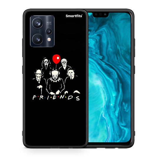Θήκη Realme 9 Pro Halloween Friends από τη Smartfits με σχέδιο στο πίσω μέρος και μαύρο περίβλημα | Realme 9 Pro Halloween Friends case with colorful back and black bezels