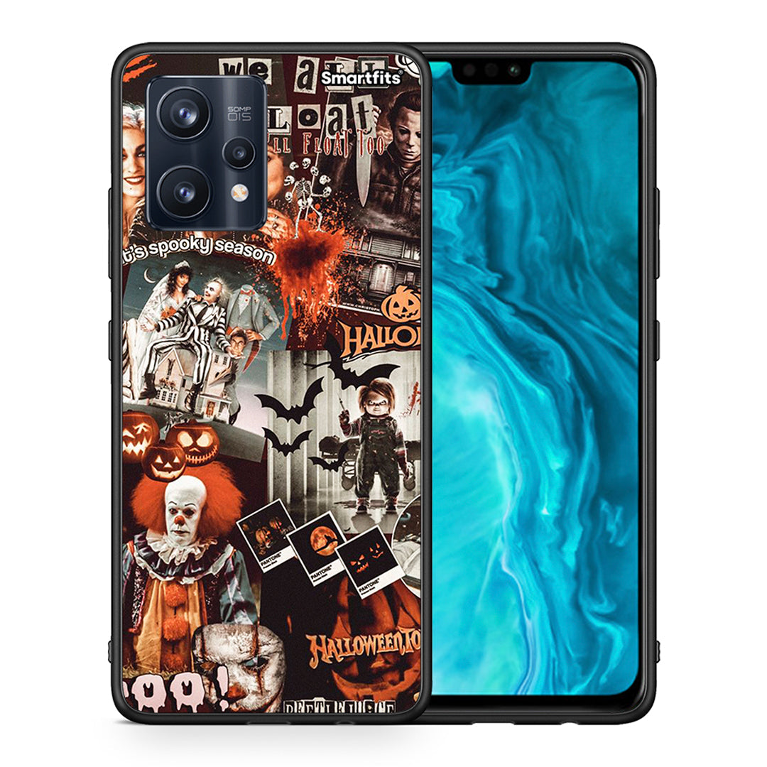 Θήκη Realme 9 Pro Halloween Spooky Season από τη Smartfits με σχέδιο στο πίσω μέρος και μαύρο περίβλημα | Realme 9 Pro Halloween Spooky Season case with colorful back and black bezels