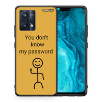 Thumbnail for Θήκη Realme 9 Pro My Password από τη Smartfits με σχέδιο στο πίσω μέρος και μαύρο περίβλημα | Realme 9 Pro My Password case with colorful back and black bezels