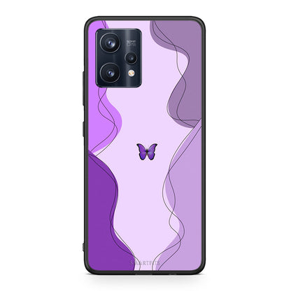 Purple Mariposa - Realme 9 / 9 Pro+ 5G θήκη