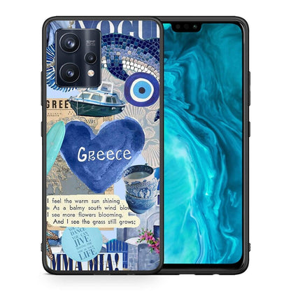 Θήκη Realme 9 Pro Summer In Greece από τη Smartfits με σχέδιο στο πίσω μέρος και μαύρο περίβλημα | Realme 9 Pro Summer In Greece case with colorful back and black bezels