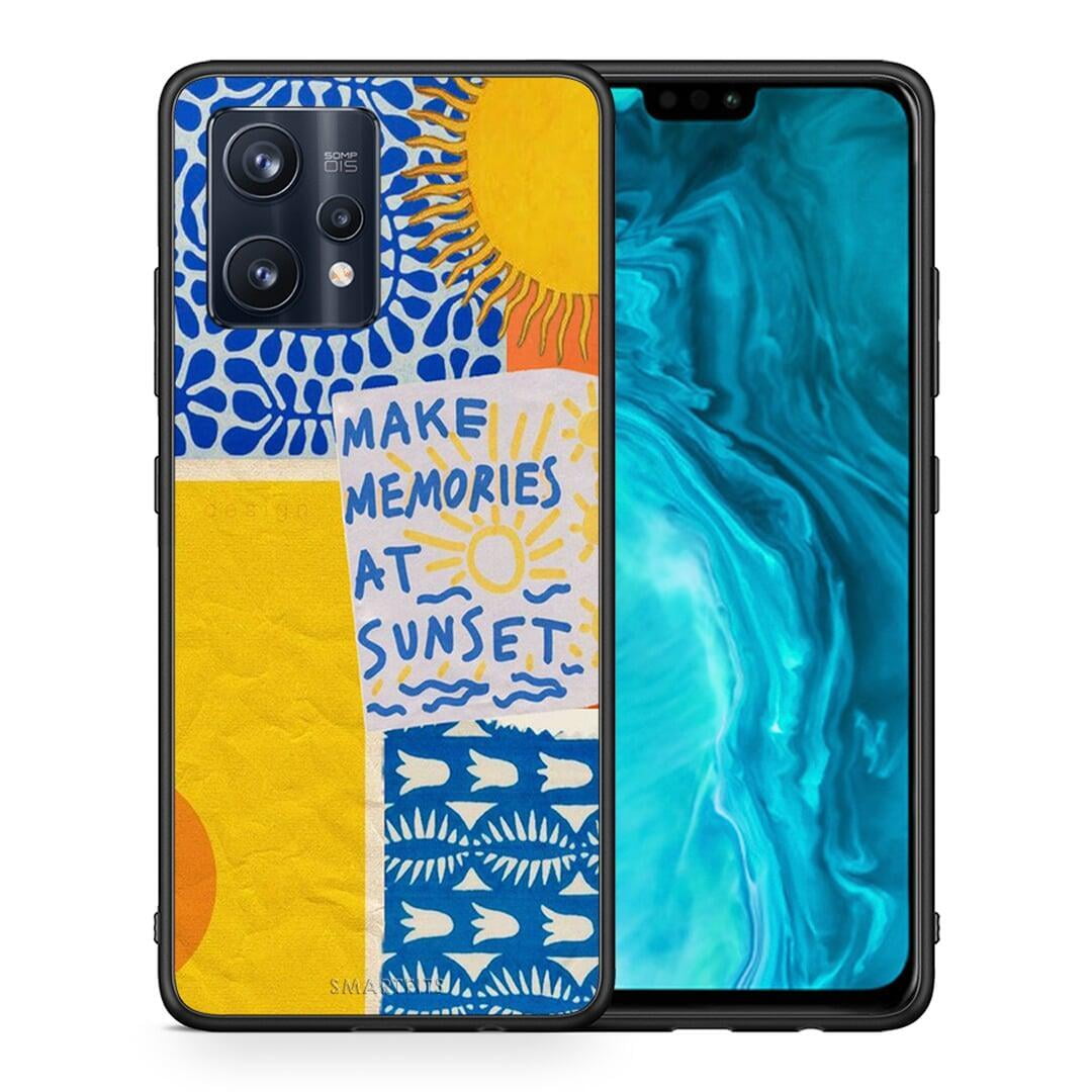 Θήκη Realme 9 Pro Sunset Memories από τη Smartfits με σχέδιο στο πίσω μέρος και μαύρο περίβλημα | Realme 9 Pro Sunset Memories case with colorful back and black bezels