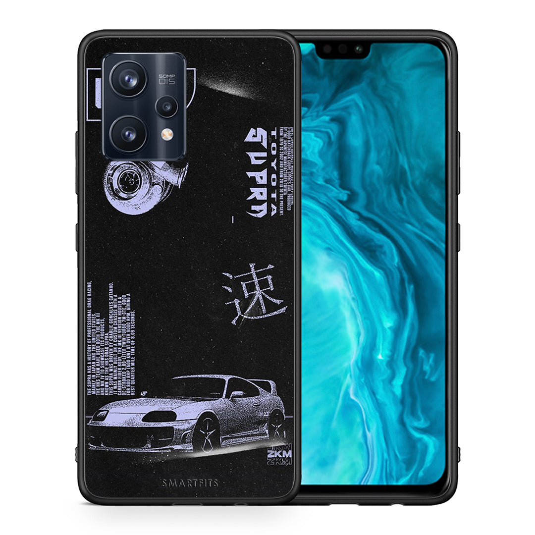 Θήκη Αγίου Βαλεντίνου Realme 9 Pro Tokyo Drift από τη Smartfits με σχέδιο στο πίσω μέρος και μαύρο περίβλημα | Realme 9 Pro Tokyo Drift case with colorful back and black bezels