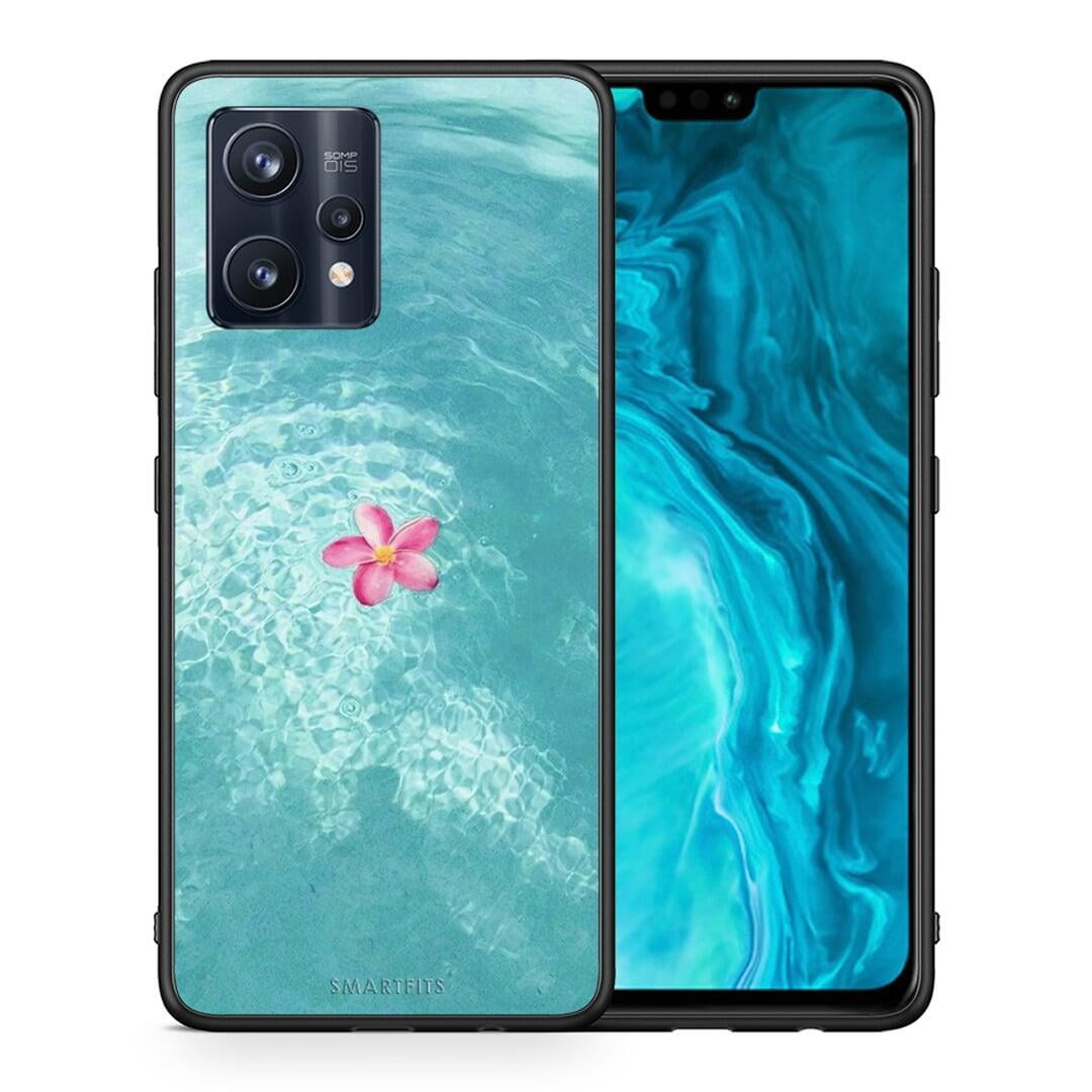 Θήκη Realme 9 Pro Water Flower από τη Smartfits με σχέδιο στο πίσω μέρος και μαύρο περίβλημα | Realme 9 Pro Water Flower case with colorful back and black bezels