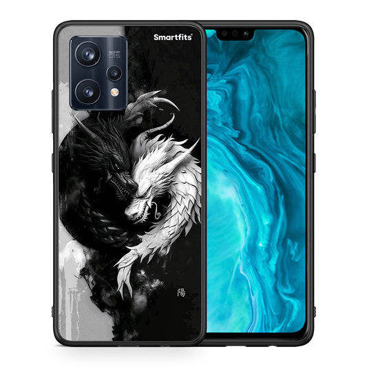 Θήκη Realme 9 Pro Yin Yang από τη Smartfits με σχέδιο στο πίσω μέρος και μαύρο περίβλημα | Realme 9 Pro Yin Yang case with colorful back and black bezels