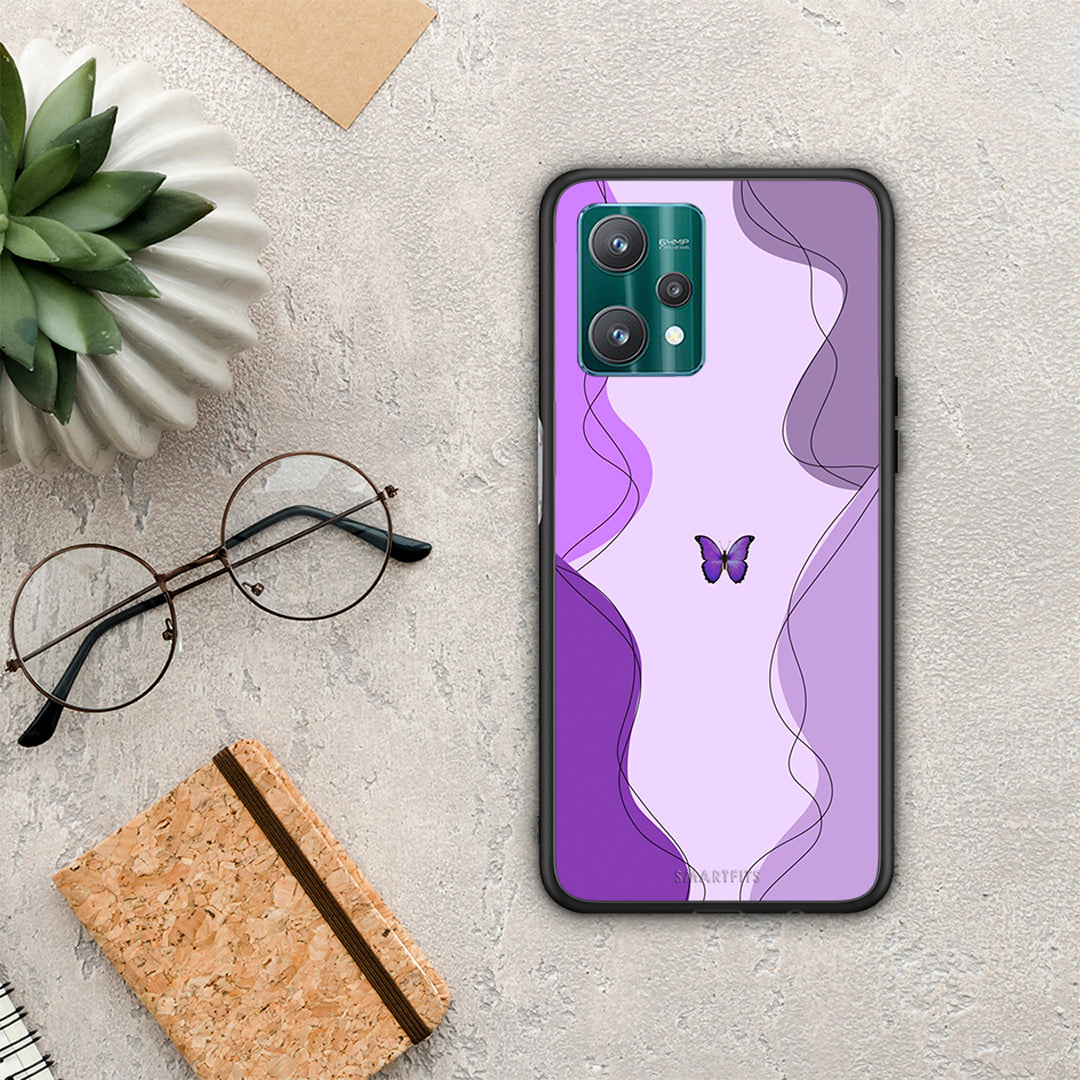 Purple Mariposa - Realme 9 Pro θήκη