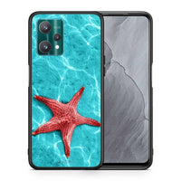 Thumbnail for Θήκη Realme 9 Pro Red Starfish από τη Smartfits με σχέδιο στο πίσω μέρος και μαύρο περίβλημα | Realme 9 Pro Red Starfish case with colorful back and black bezels