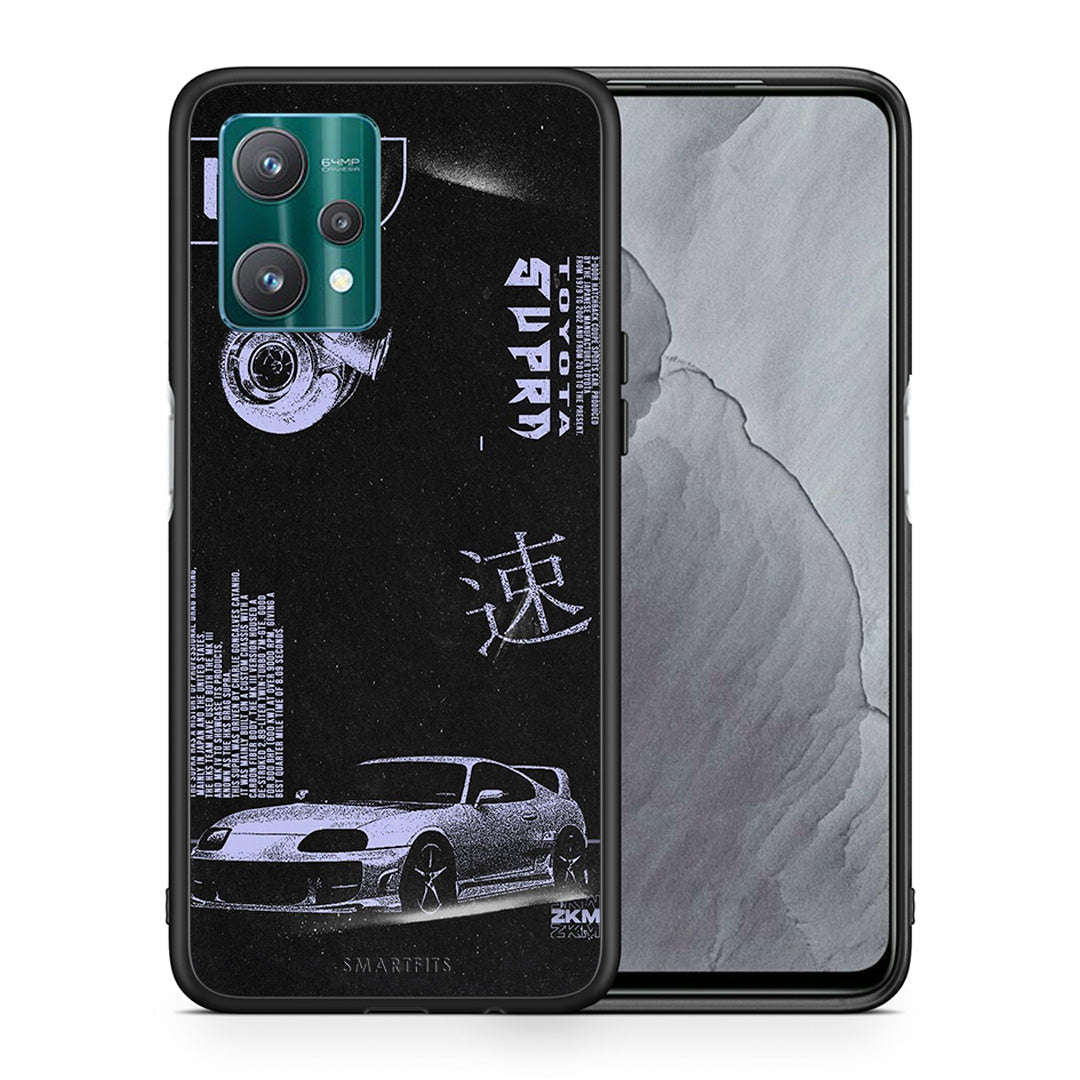 Θήκη Αγίου Βαλεντίνου Realme 9 Pro Tokyo Drift από τη Smartfits με σχέδιο στο πίσω μέρος και μαύρο περίβλημα | Realme 9 Pro Tokyo Drift case with colorful back and black bezels
