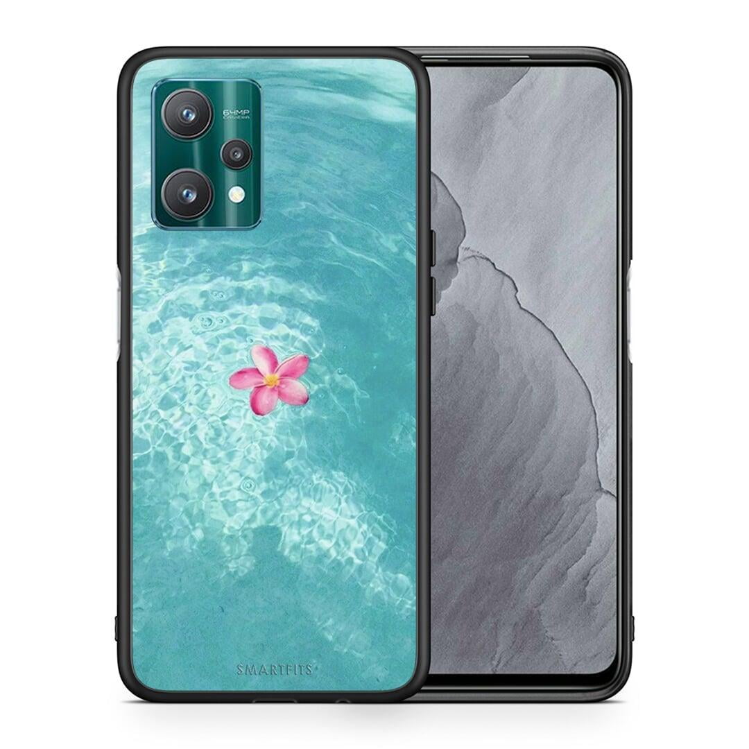 Θήκη Realme 9 Pro Water Flower από τη Smartfits με σχέδιο στο πίσω μέρος και μαύρο περίβλημα | Realme 9 Pro Water Flower case with colorful back and black bezels