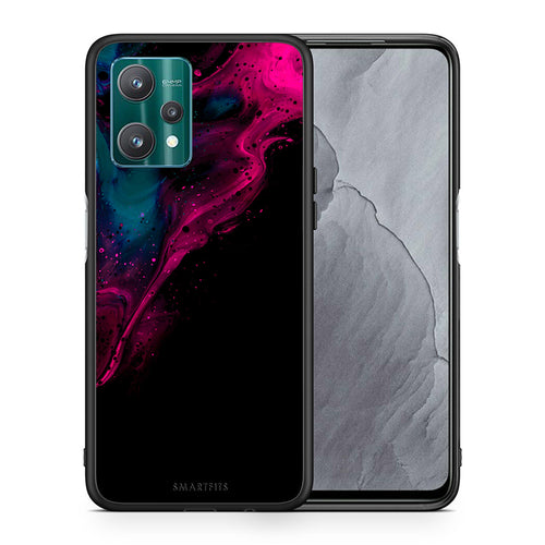 Watercolor Pink Black - Realme 9 Pro θήκη