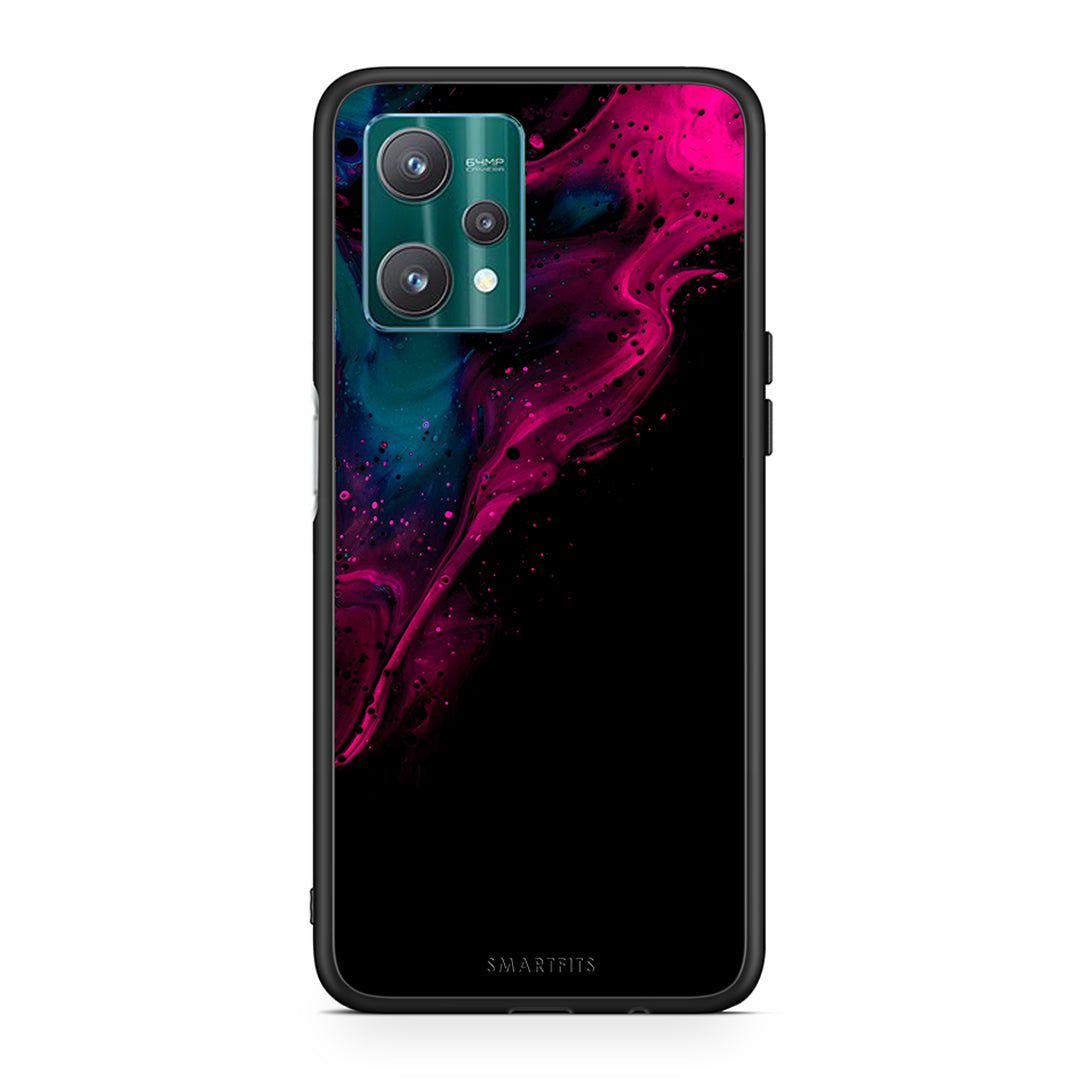 Watercolor Pink Black - Realme 9 Pro θήκη