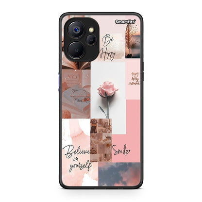 Realme 9i 5G Aesthetic Collage θήκη από τη Smartfits με σχέδιο στο πίσω μέρος και μαύρο περίβλημα | Smartphone case with colorful back and black bezels by Smartfits