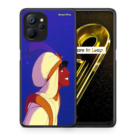 Θήκη Realme 9i 5G Alladin And Jasmine Love 1 από τη Smartfits με σχέδιο στο πίσω μέρος και μαύρο περίβλημα | Realme 9i 5G Alladin And Jasmine Love 1 case with colorful back and black bezels
