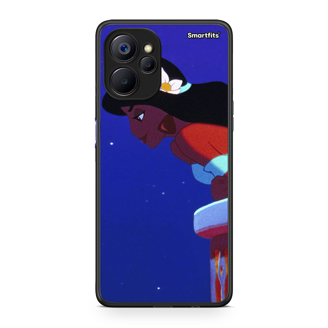 Realme 9i 5G Alladin And Jasmine Love 2 θήκη από τη Smartfits με σχέδιο στο πίσω μέρος και μαύρο περίβλημα | Smartphone case with colorful back and black bezels by Smartfits