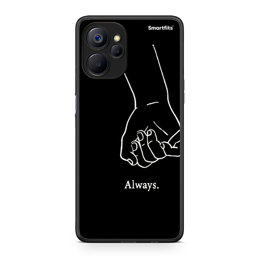 Realme 9i 5G Always & Forever 1 Θήκη Αγίου Βαλεντίνου από τη Smartfits με σχέδιο στο πίσω μέρος και μαύρο περίβλημα | Smartphone case with colorful back and black bezels by Smartfits