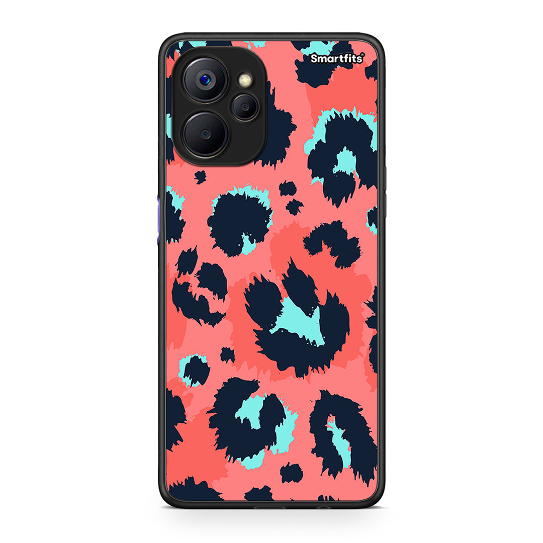 22 - Realme 9i 5G Pink Leopard Animal case, cover, bumper