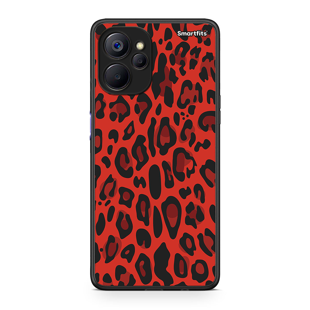 4 - Realme 9i 5G Red Leopard Animal case, cover, bumper