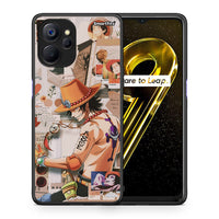 Thumbnail for Θήκη Realme 9i 5G Anime Collage από τη Smartfits με σχέδιο στο πίσω μέρος και μαύρο περίβλημα | Realme 9i 5G Anime Collage case with colorful back and black bezels