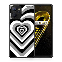 Thumbnail for Θήκη Realme 9i 5G Black Hearts από τη Smartfits με σχέδιο στο πίσω μέρος και μαύρο περίβλημα | Realme 9i 5G Black Hearts case with colorful back and black bezels