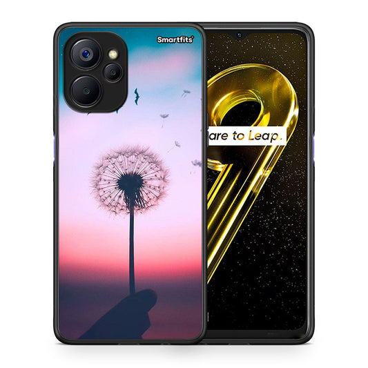 Θήκη Realme 9i 5G Wish Boho από τη Smartfits με σχέδιο στο πίσω μέρος και μαύρο περίβλημα | Realme 9i 5G Wish Boho case with colorful back and black bezels