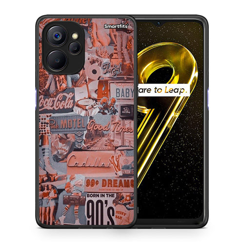 Θήκη Realme 9i 5G Born In 90s από τη Smartfits με σχέδιο στο πίσω μέρος και μαύρο περίβλημα | Realme 9i 5G Born In 90s case with colorful back and black bezels