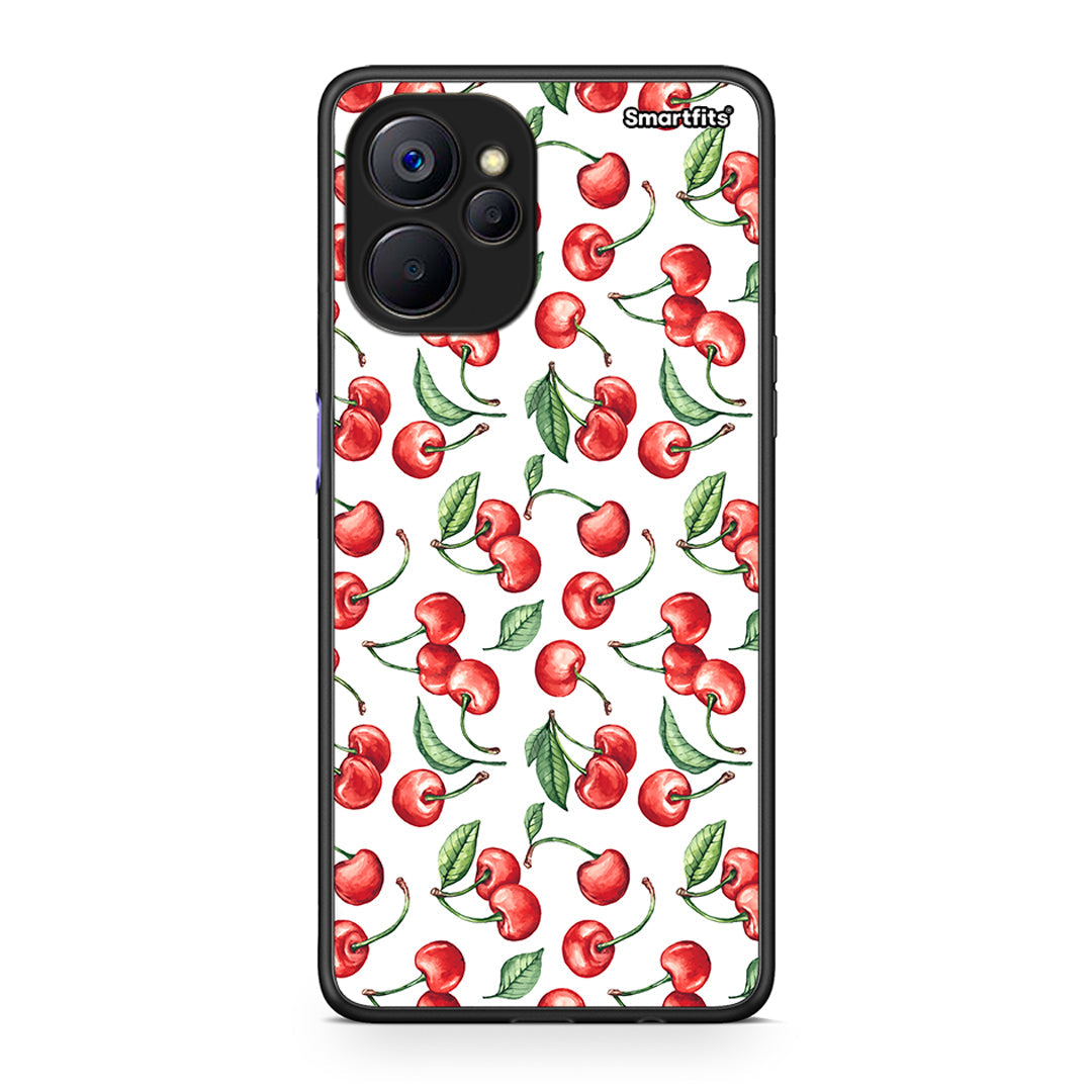 Realme 9i 5G Cherry Summer θήκη από τη Smartfits με σχέδιο στο πίσω μέρος και μαύρο περίβλημα | Smartphone case with colorful back and black bezels by Smartfits