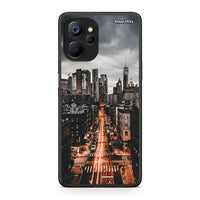 Thumbnail for Realme 9i 5G City Lights θήκη από τη Smartfits με σχέδιο στο πίσω μέρος και μαύρο περίβλημα | Smartphone case with colorful back and black bezels by Smartfits