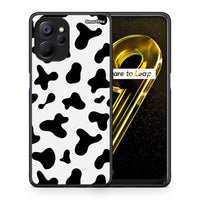 Thumbnail for Θήκη Realme 9i 5G Cow Print από τη Smartfits με σχέδιο στο πίσω μέρος και μαύρο περίβλημα | Realme 9i 5G Cow Print case with colorful back and black bezels