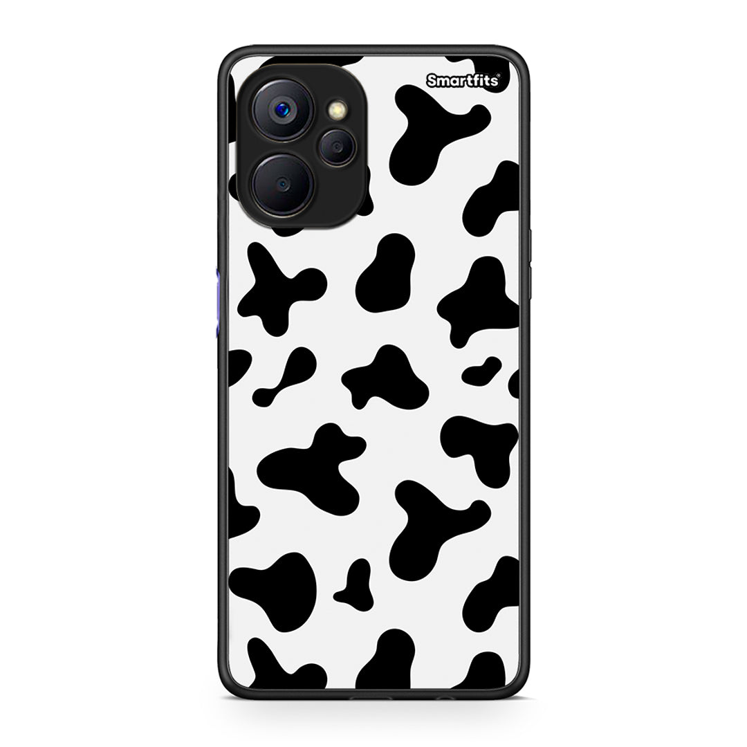 Realme 9i 5G Cow Print θήκη από τη Smartfits με σχέδιο στο πίσω μέρος και μαύρο περίβλημα | Smartphone case with colorful back and black bezels by Smartfits