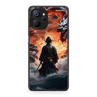 Thumbnail for Realme 9i 5G Dragons Fight θήκη από τη Smartfits με σχέδιο στο πίσω μέρος και μαύρο περίβλημα | Smartphone case with colorful back and black bezels by Smartfits
