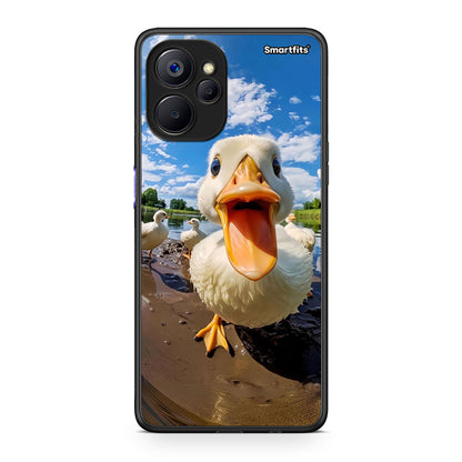 Realme 9i 5G Duck Face θήκη από τη Smartfits με σχέδιο στο πίσω μέρος και μαύρο περίβλημα | Smartphone case with colorful back and black bezels by Smartfits