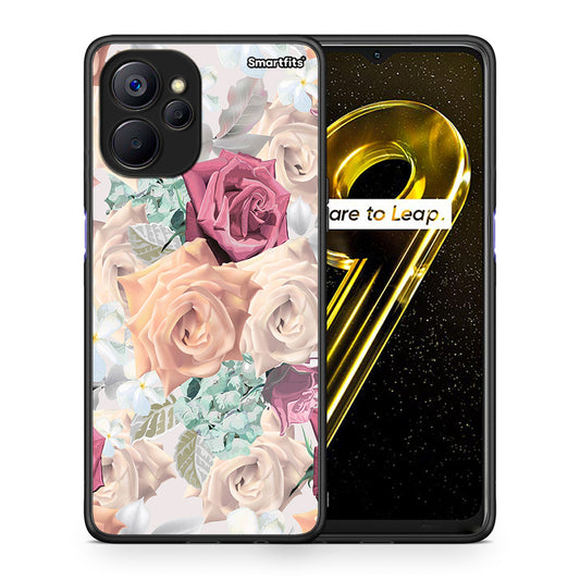 Θήκη Realme 9i 5G Bouquet Floral από τη Smartfits με σχέδιο στο πίσω μέρος και μαύρο περίβλημα | Realme 9i 5G Bouquet Floral case with colorful back and black bezels