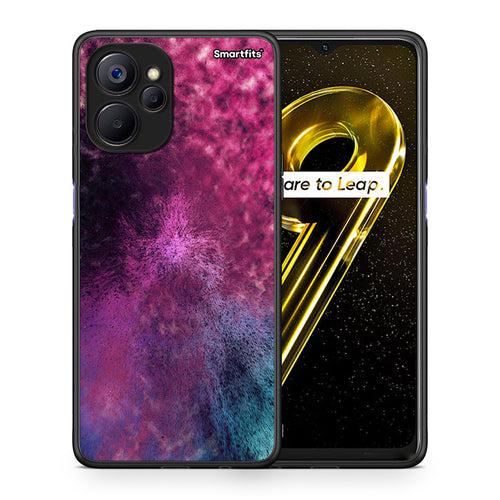 Θήκη Realme 9i 5G Aurora Galaxy από τη Smartfits με σχέδιο στο πίσω μέρος και μαύρο περίβλημα | Realme 9i 5G Aurora Galaxy case with colorful back and black bezels
